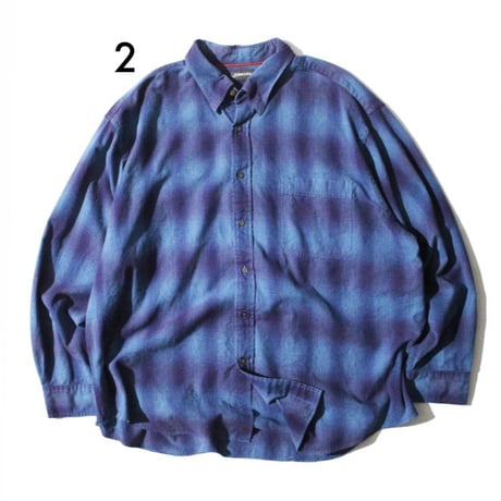 Ombre Plaid Shirts <Red Head / St. John's Bay / Metropolitan>