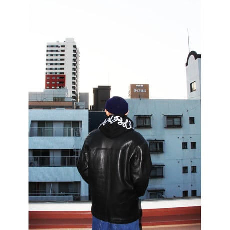 Stockroom OG Wear "PP¥ Font White Embroidered Zip Hoodie"