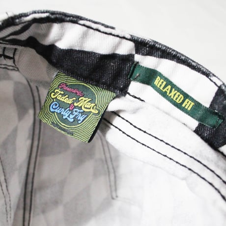 Jaded Man x Curly Fry Checker Flag Denim Pant