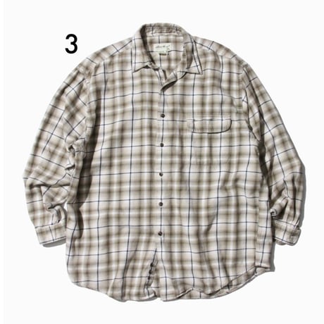 Ombre Plaid Flannel Shirts