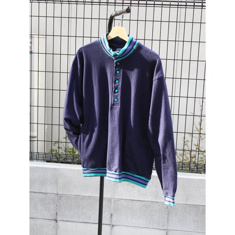 Lands' End Snap Mock Sweat <Made in USA>