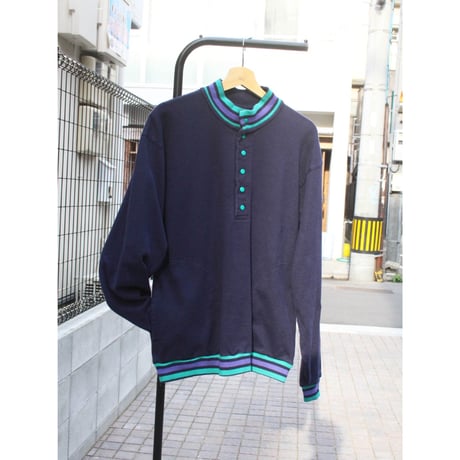 Lands' End Snap Mock Sweat <Made in USA>