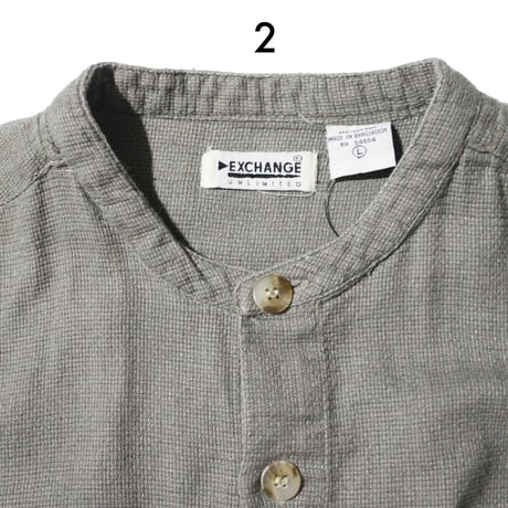 Band Collar L/SL Shirts