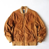 Brooks Brothers Camel Suede Varsity Jacket