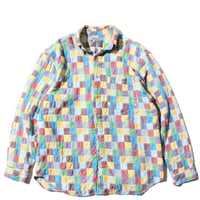 Multi Color Patchwork L/SL Shirt
