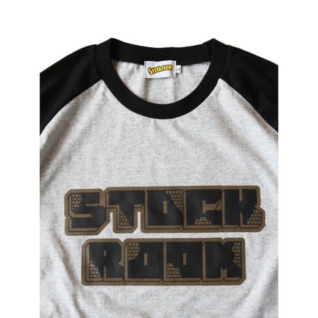 Stockroom Original "Block Logo 3/4 Raglan Sleeve Tee"