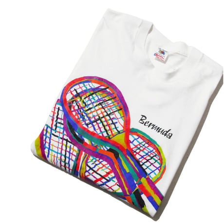 Andrew Carson Art Tennis Balls & Rackets Tee