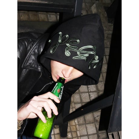 Stockroom OG Wear "PP¥ Font Green Embroidered Zip Hoodie"