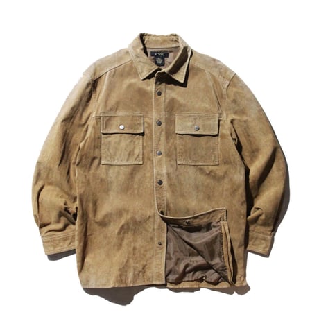 Leather & Suede Shirt Jacket