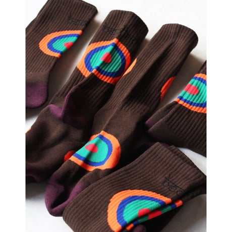 Bedlam Circle Socks Brown