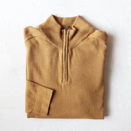 L.L. Bean Cashmere 1/4 Zip Mock Knit Sweater