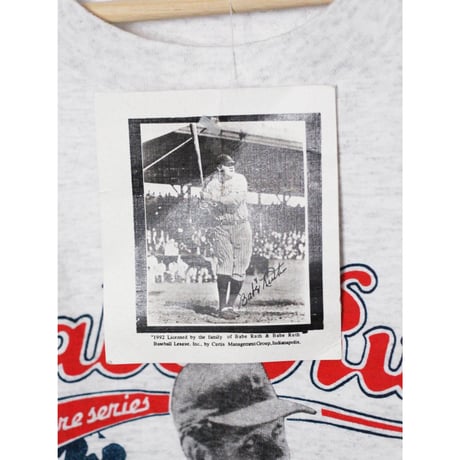 【Dead Stock】90's Babe Ruth Limited S/SL Tee