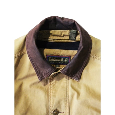 Timberland Leather Collar Chore Coat
