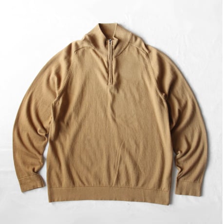 L.L. Bean Cashmere 1/4 Zip Mock Knit Sweater