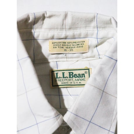 【Made In USA】L.L. Bean Plaid L/SL Shirt