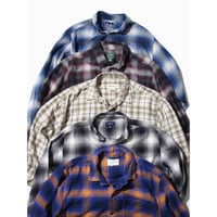 Ombre Plaid Flannel Shirts