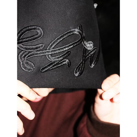 Stockroom OG Wear "PP¥ Font Black Embroidered Zip Hoodie"