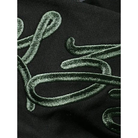 Stockroom OG Wear "PP¥ Font Green Embroidered Zip Hoodie"