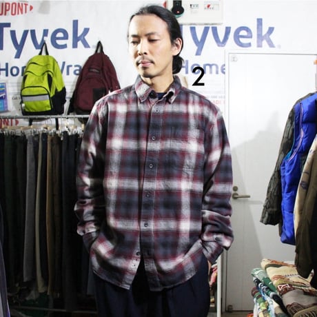 Ombre Plaid Flannel Shirts