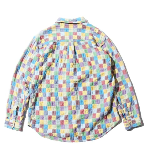 Multi Color Patchwork L/SL Shirt