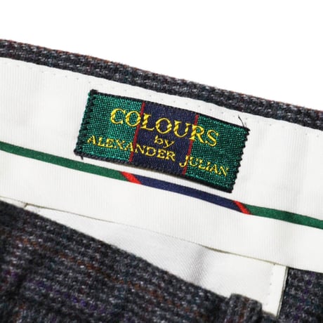 Plaid Wool Slacks