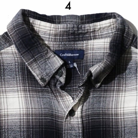 Ombre Plaid Flannel Shirts
