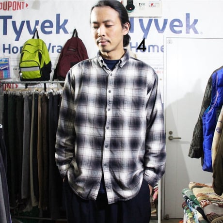 Ombre Plaid Flannel Shirts