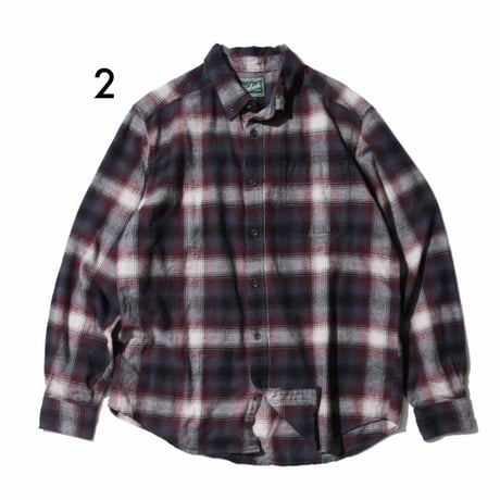 Ombre Plaid Flannel Shirts