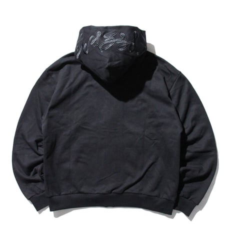 Stockroom OG Wear "PP¥ Font Black Embroidered Zip Hoodie"