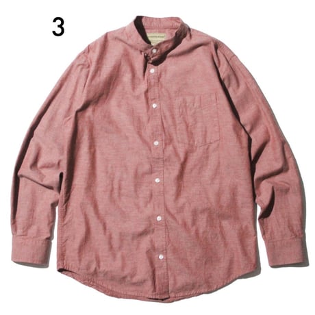 Band Collar L/SL Shirts