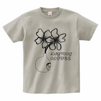 DIGMOG COFFEE　フラワーTシャツ（シルバーグレー）