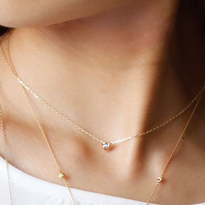 K10/【SANYO MUSUBI / 三葉結び】Diamond necklaceダイヤネック K10/【SANYO MUSUBI / 三葉結び】Diamond necklaceダイヤネック
