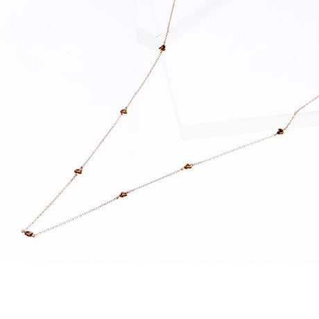 K10/【SANYO MUSUBI　/　三葉結び】ロングネックレス80cm(YG/PG/WG)　N10019-80