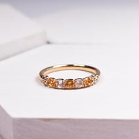 K10YGダイヤリング【SANKAKU MON / 三角文】K10YG, Diamond Ri