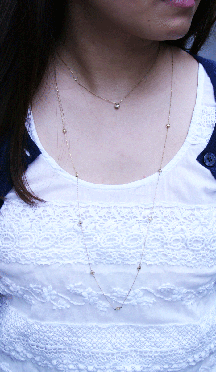 K10YG【SHIPPOMON / 七宝文】ロングネックレス80cm （N10034Y-80）