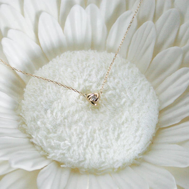K10/【SANYO MUSUBI / 三葉結び】Diamond necklaceダイヤネック K10/【SANYO MUSUBI / 三葉結び】Diamond necklaceダイヤネック