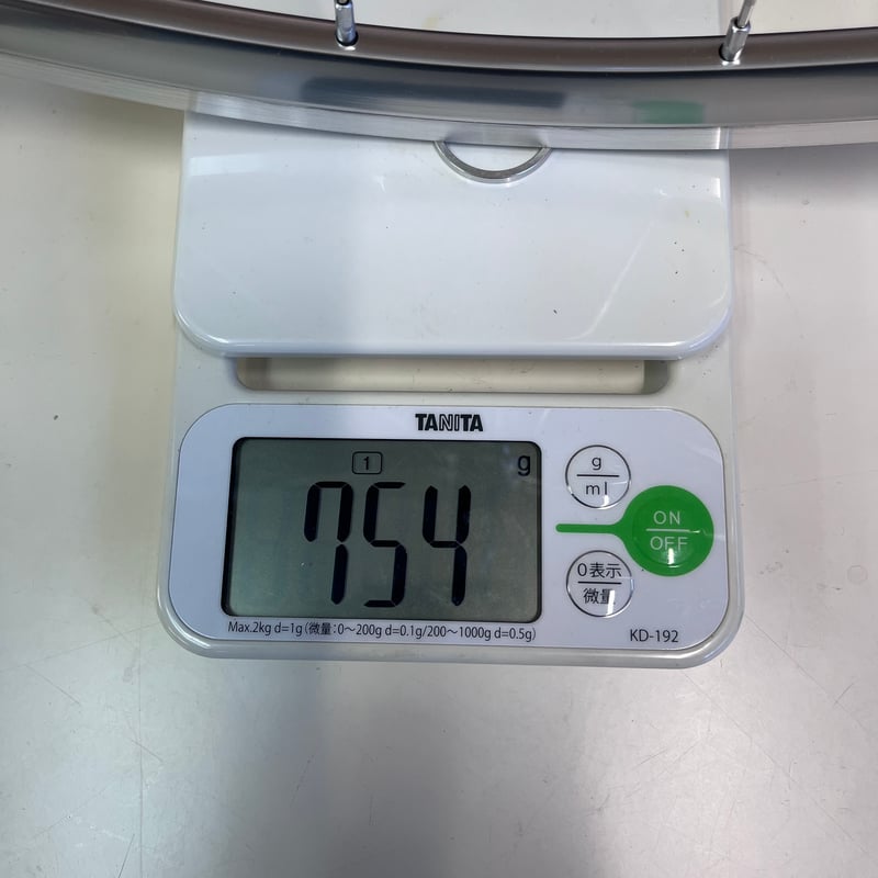 ADS S-22軽量クリンチャーシルバーアルミホイール(1,304g)自社計測時