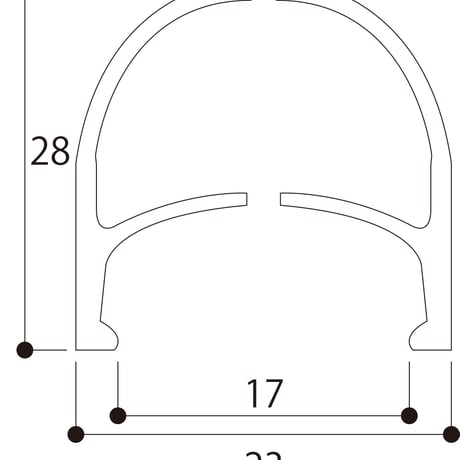 ADS S-28 クリンチャーアルミホイール・シルバーワイドタイプ(1,547g)自社計測時￥77,000