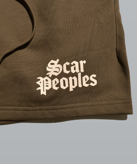 Alpha Logo Premium Sweat Shorts / Brown