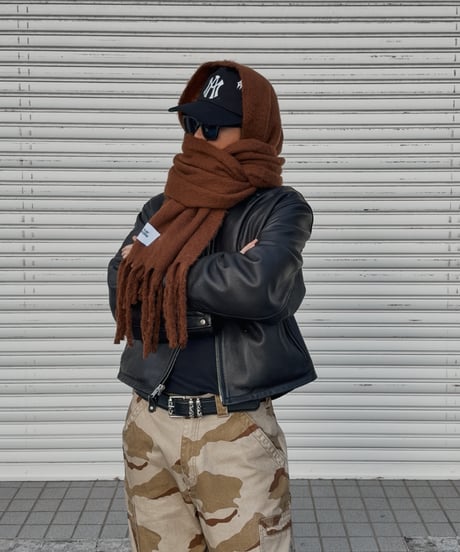 Volume Fringe Scarf