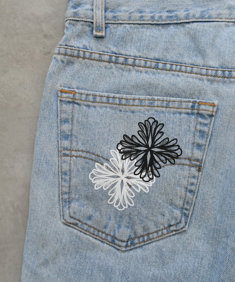 Blossom Cross Levi's 505 Used Remake Denim Shor Blossom Cross Levi's 505 Used Remake Denim Shor