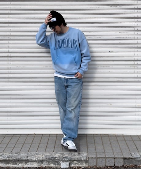 Vintage Hue Crewneck Sweat / Blue