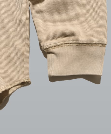 Pigment Henley Neck Thermal Long Sleeve Tee