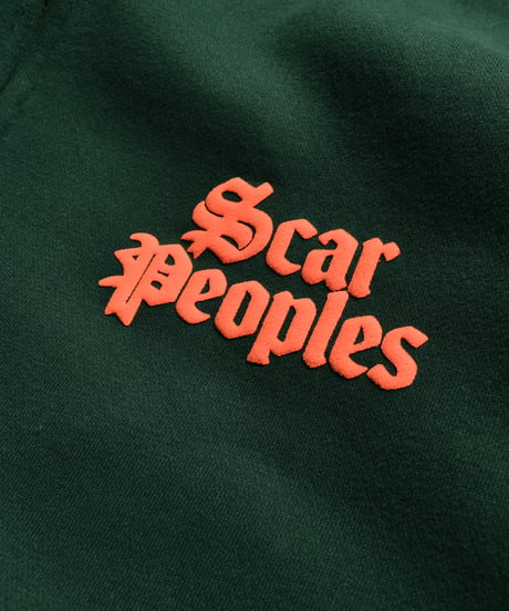 Alpha Logo Box Zip Hoodie / Green