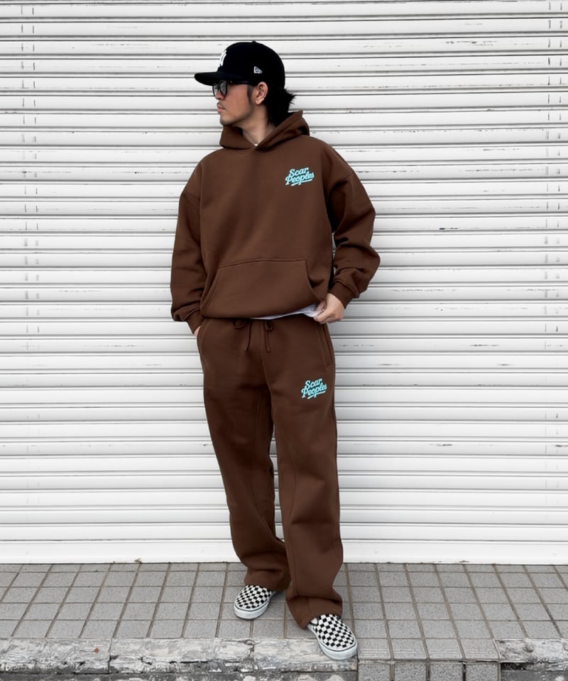 新品】 Heritage Hoodie M Heritage Logo Hoodie / Brown | Youthful Scar Pe