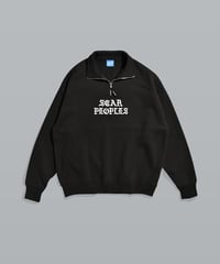 Hype Logo Halfzip Sweat / Black