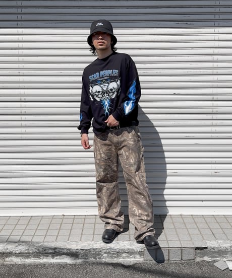 Skull Flame Long Sleeve Tee