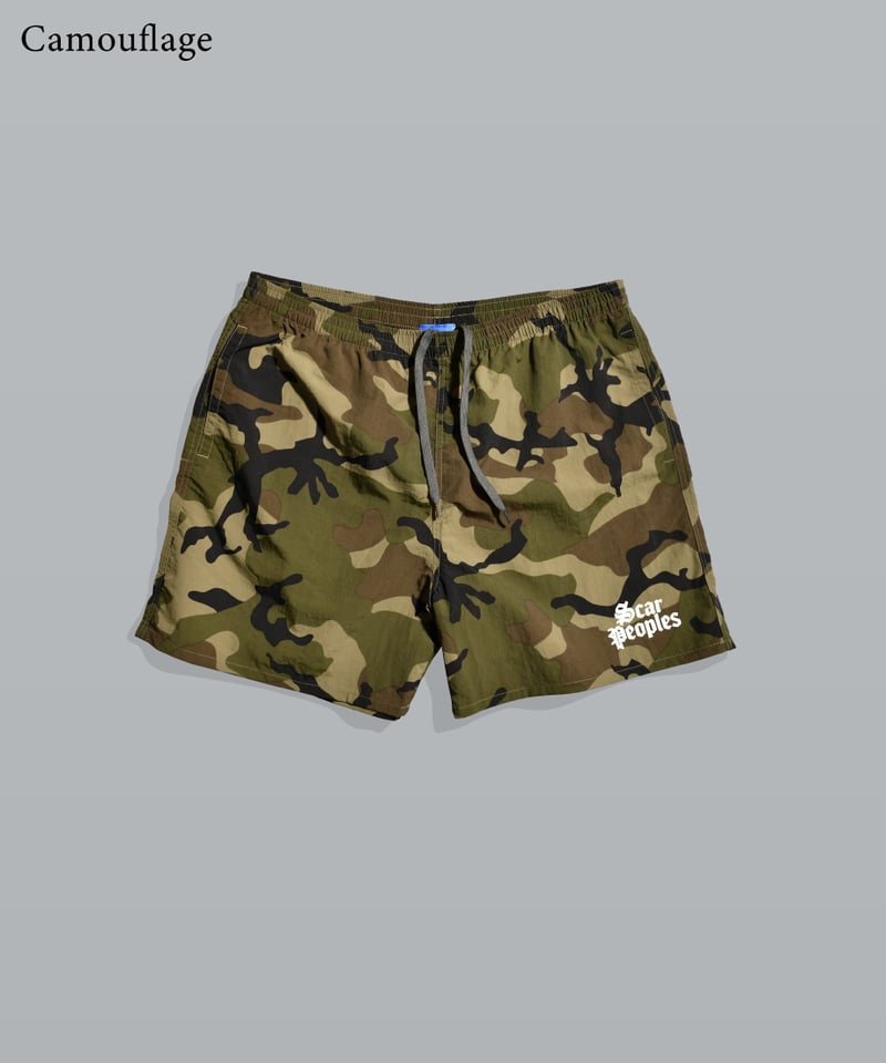揃いのライター付き　BUDSPOOL AGH 麻家紋　 NYLON SHORTS Alpha Logo Nylon Shorts | Youthful Scar Peoples