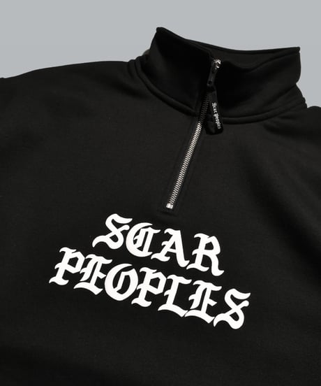 Hype Logo Halfzip Sweat / Black
