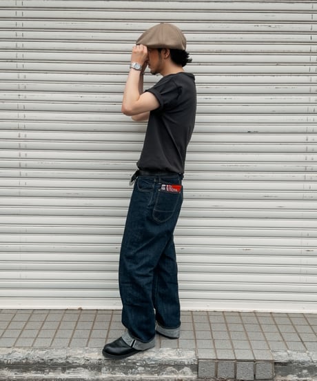 Henley neck Tee / Vintage Black